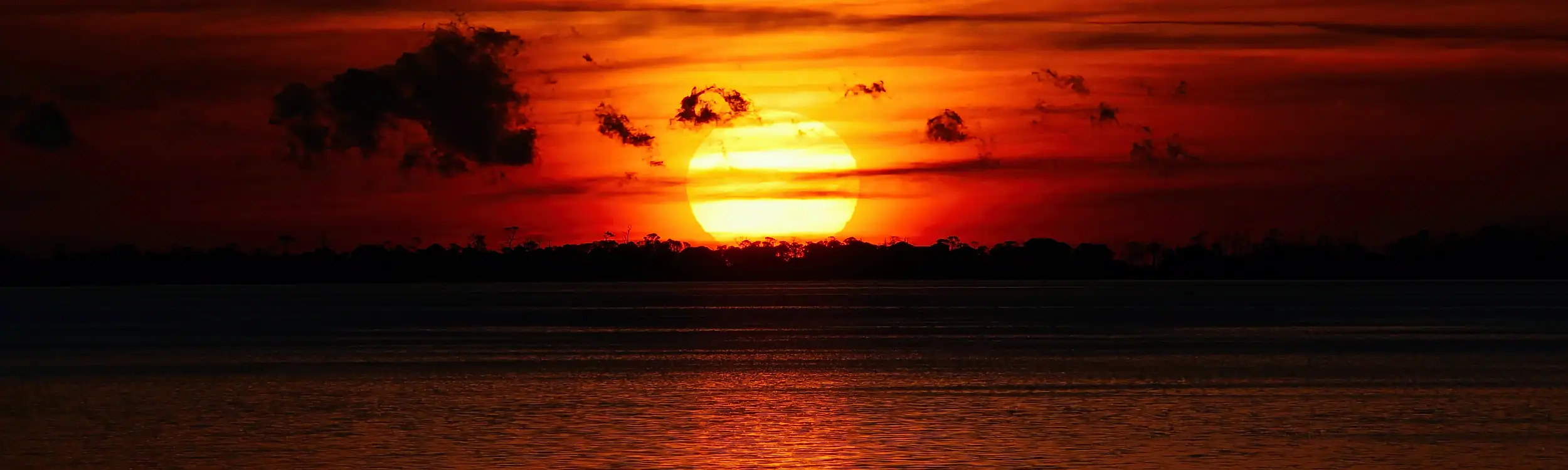 Simmons Bayou during a sunset